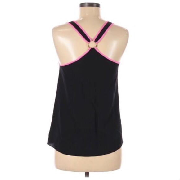 JUICY COUTURE | Black and Pink Silk Tank Top Ring Back Women’s Size Small - Picture 8 of 8